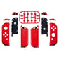 eXtremeRate Replacement Full Set Shell Case with Buttons for Joycon of NS Switch - Chrome Red