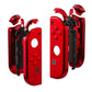 eXtremeRate Replacement Full Set Shell Case with Buttons for Joycon of NS Switch - Chrome Red