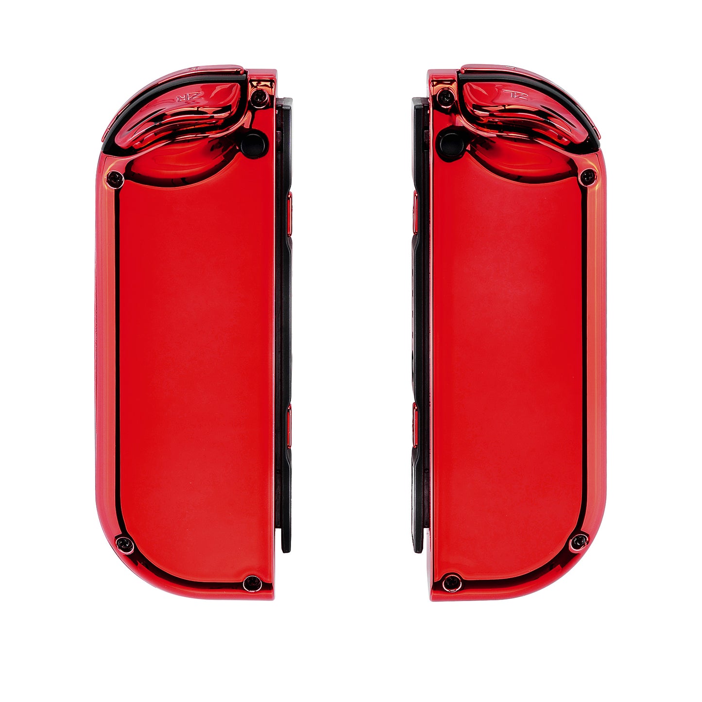 eXtremeRate Replacement Full Set Shell Case with Buttons for Joycon of NS Switch - Chrome Red