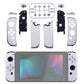 eXtremeRate Replacement Full Set Shell Case with Buttons for Joycon of NS Switch - Chrome Silver