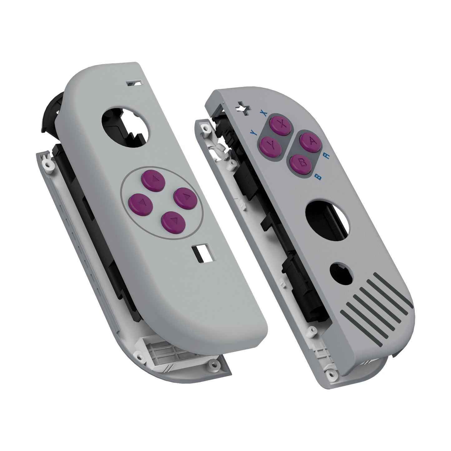 eXtremeRate Replacement Full Set Shell Case with Buttons for Joycon of NS Switch - Classic 1989 GB DMG-01 Style