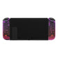 eXtremeRate Replacement Full Set Shell Case with Buttons for Joycon of NS Switch - Clear Atomic Purple Rose Red