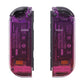 eXtremeRate Replacement Full Set Shell Case with Buttons for Joycon of NS Switch - Clear Atomic Purple Rose Red