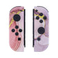 eXtremeRate Replacement Full Set Shell Case with Buttons for Joycon of NS Switch - Cosmic Pink Gold Marble Effect