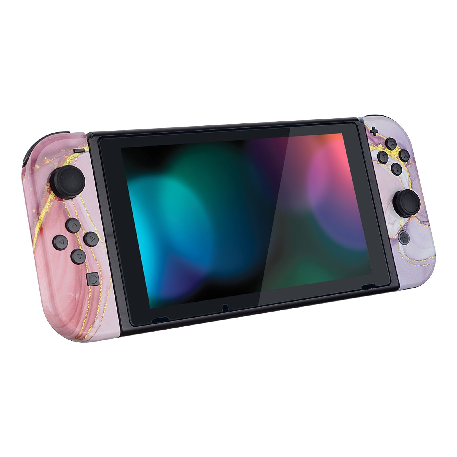 Pink and Gold Marble Custom Joycons sold