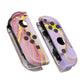 eXtremeRate Replacement Full Set Shell Case with Buttons for Joycon of NS Switch - Cosmic Pink Gold Marble Effect