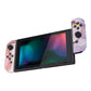 eXtremeRate Replacement Full Set Shell Case with Buttons for Joycon of NS Switch - Cosmic Pink Gold Marble Effect