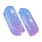 eXtremeRate Replacement Full Set Shell Case with Buttons for Joycon of NS Switch - Glitter Gradient Translucent Bluebell