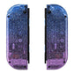 eXtremeRate Replacement Full Set Shell Case with Buttons for Joycon of NS Switch - Glitter Gradient Translucent Bluebell