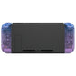 eXtremeRate Replacement Full Set Shell Case with Buttons for Joycon of NS Switch - Glitter Gradient Translucent Bluebell eXtremeRate