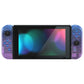 eXtremeRate Replacement Full Set Shell Case with Buttons for Joycon of NS Switch - Glitter Gradient Translucent Bluebell