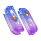 eXtremeRate Replacement Full Set Shell Case with Buttons for Joycon of NS Switch - Gradient Translucent Bluebell