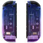 eXtremeRate Replacement Full Set Shell Case with Buttons for Joycon of NS Switch - Gradient Translucent Bluebell