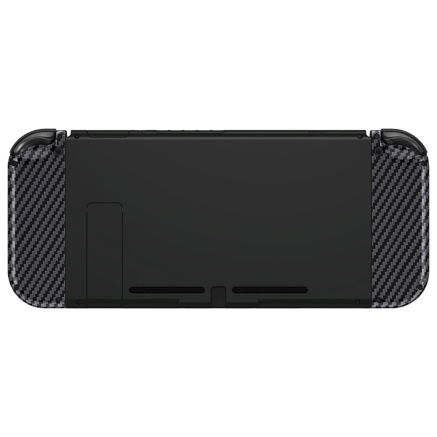 eXtremeRate Replacement Full Set Shell Case with Buttons for Joycon of NS Switch - Graphite Carbon Fiber