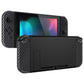 eXtremeRate Replacement Full Set Shell Case with Buttons for Joycon of NS Switch - Graphite Carbon Fiber