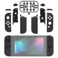 eXtremeRate Replacement Full Set Shell Case with Buttons for Joycon of NS Switch - Graphite Carbon Fiber