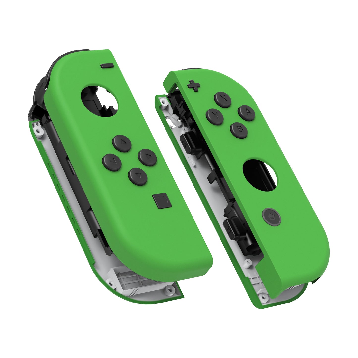 eXtremeRate Replacement Full Set Shell Case with Buttons for Joycon of NS Switch - Green