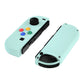 eXtremeRate Replacement Full Set Shell Case with Buttons for Joycon of NS Switch - Light Cyan