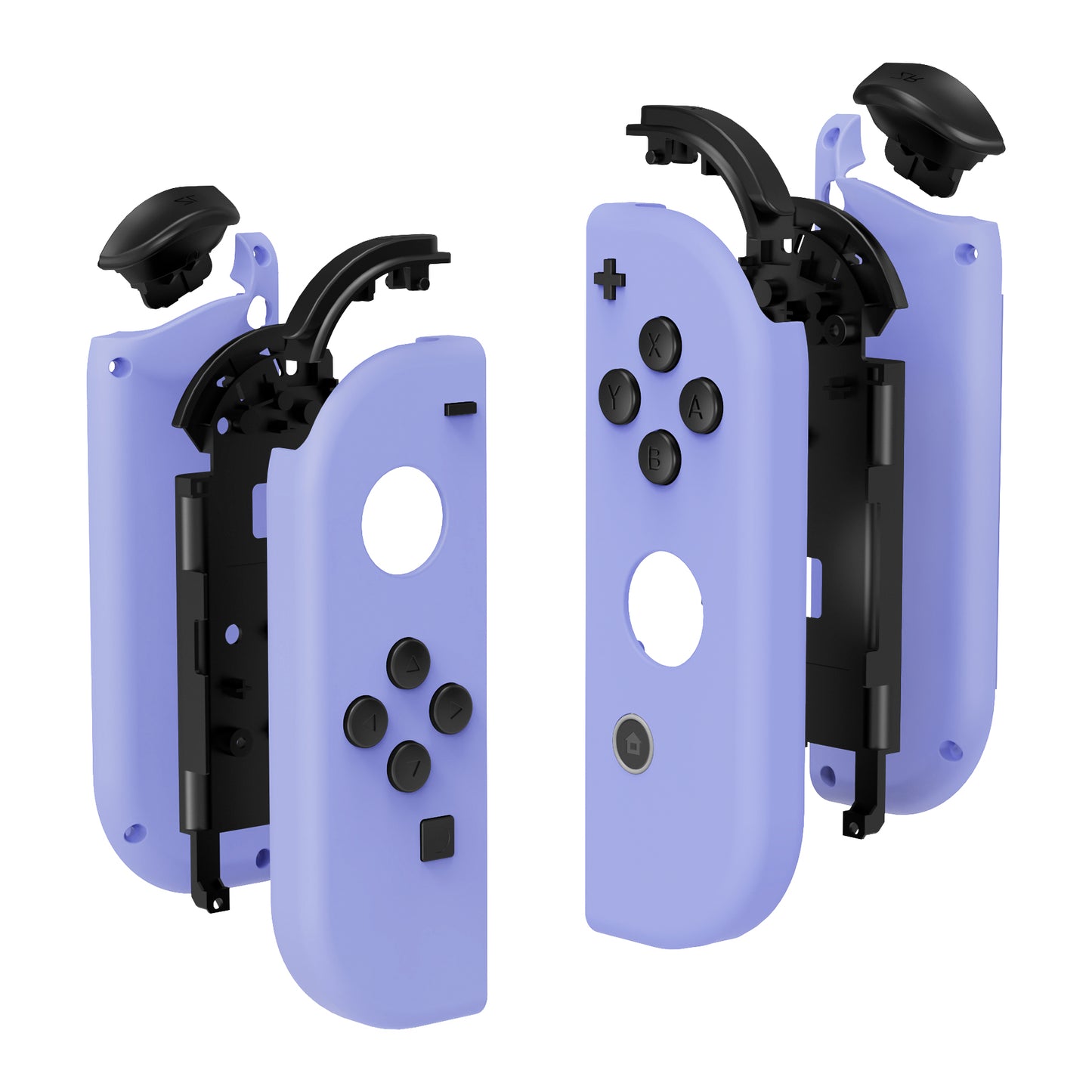 eXtremeRate Replacement Full Set Shell Case with Buttons for Joycon of NS Switch - Light Violet