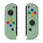 eXtremeRate Replacement Full Set Shell Case with Buttons for Joycon of NS Switch - Matcha Green