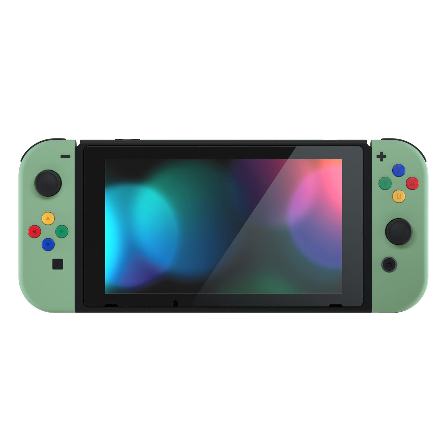 eXtremeRate Replacement Full Set Shell Case with Buttons for Joycon of NS Switch - Matcha Green