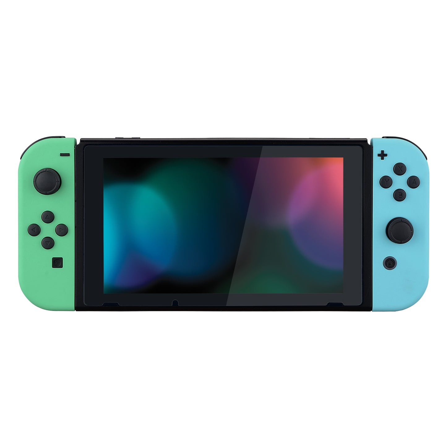 eXtremeRate Replacement Full Set Shell Case with Buttons for Joycon of NS Switch - Mint Green & Heaven Blue