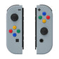 eXtremeRate Replacement Full Set Shell Case with Buttons for Joycon of NS Switch - New Hope Gray