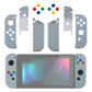 eXtremeRate Replacement Full Set Shell Case with Buttons for Joycon of NS Switch - New Hope Gray