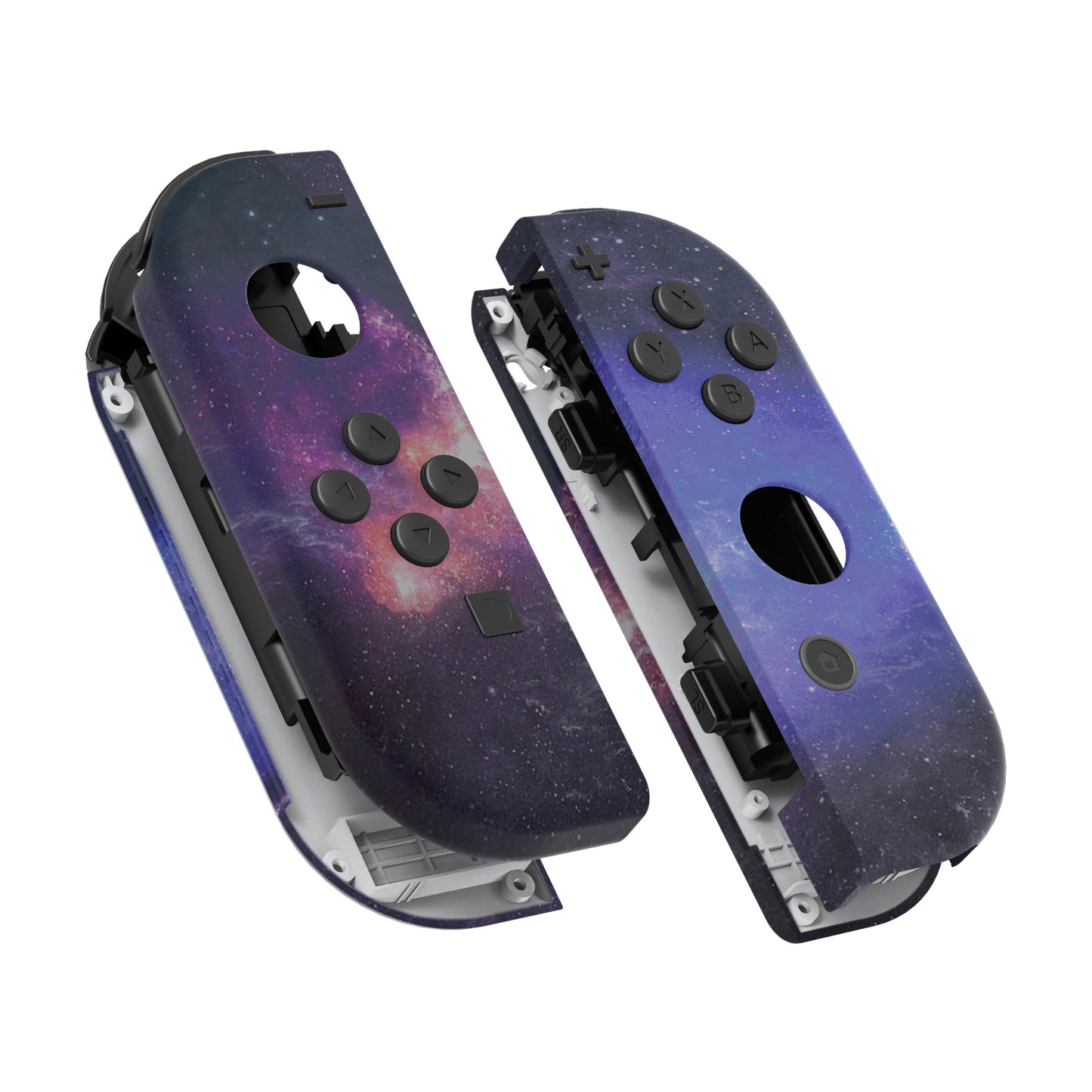 eXtremeRate Replacement Full Set Shell Case with Buttons for Joycon of NS Switch - Nubula Galaxy