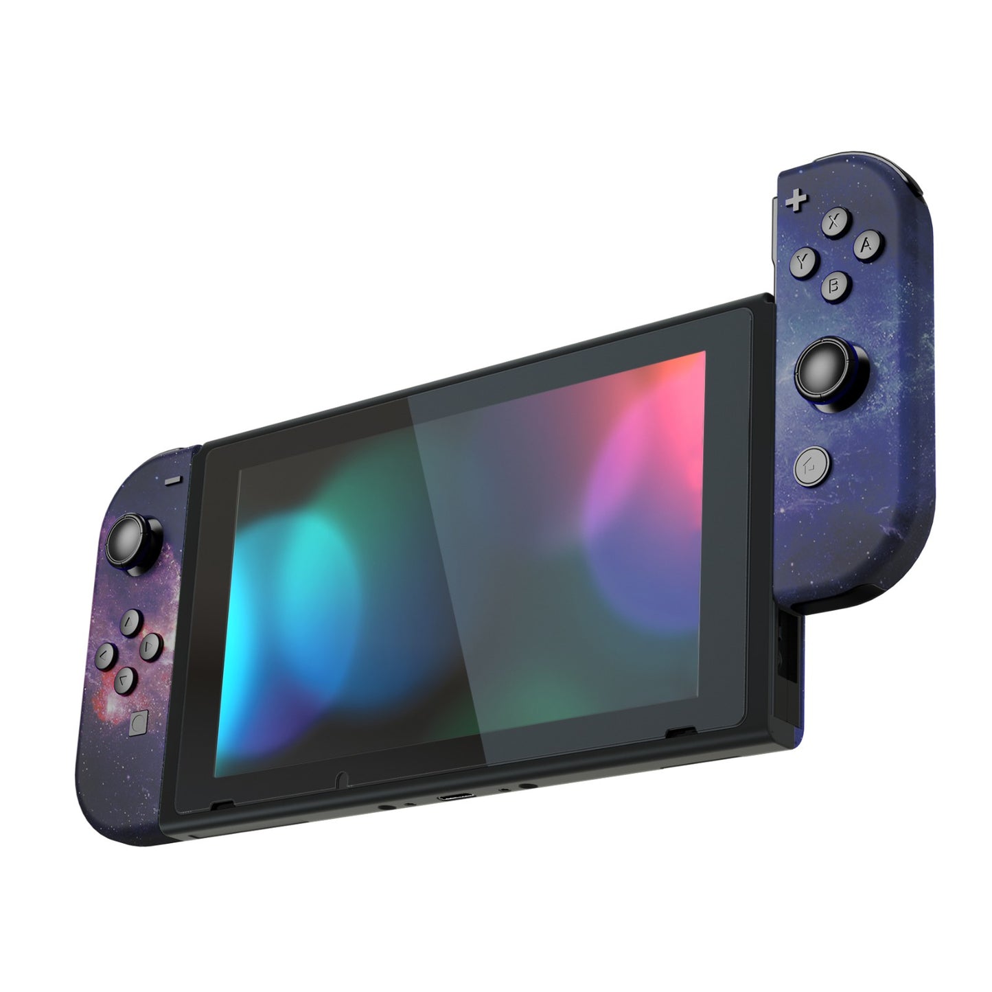 eXtremeRate Replacement Full Set Shell Case with Buttons for Joycon of NS Switch - Nubula Galaxy