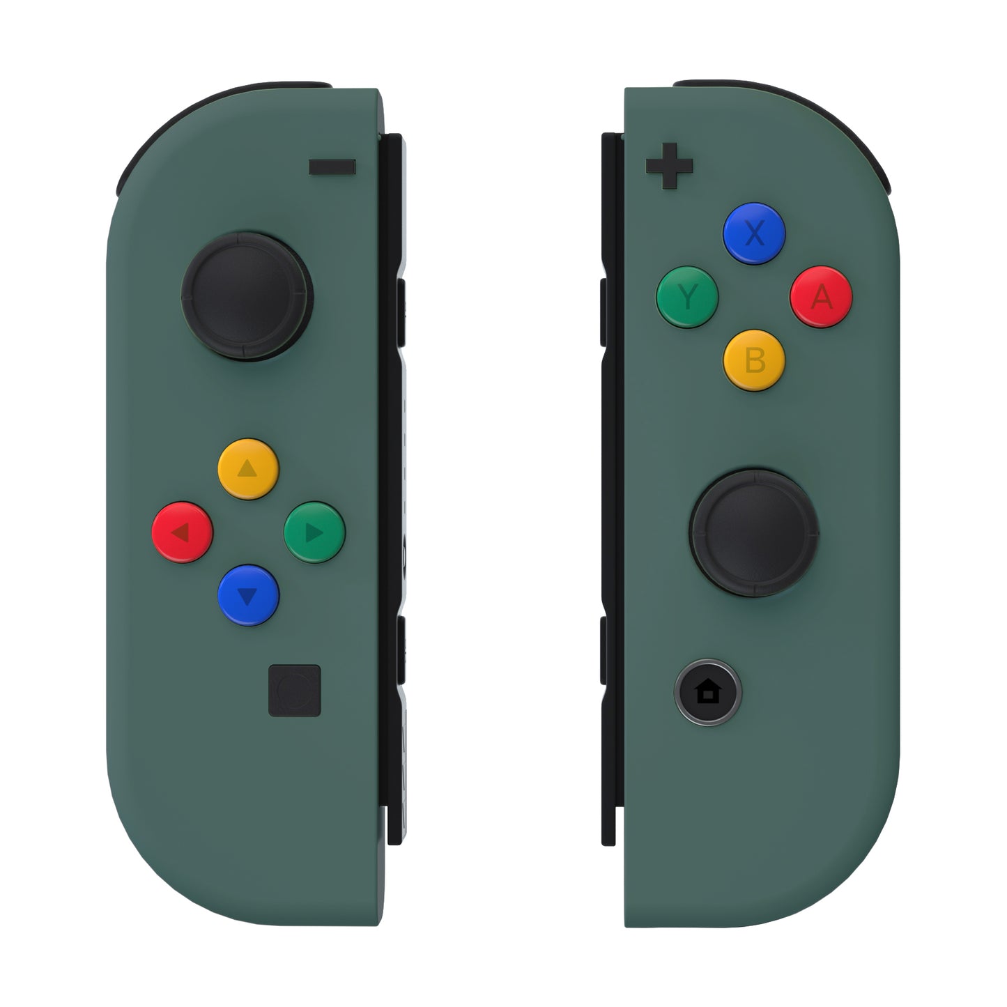 eXtremeRate Replacement Full Set Shell Case with Buttons for Joycon of NS Switch - Pine Green