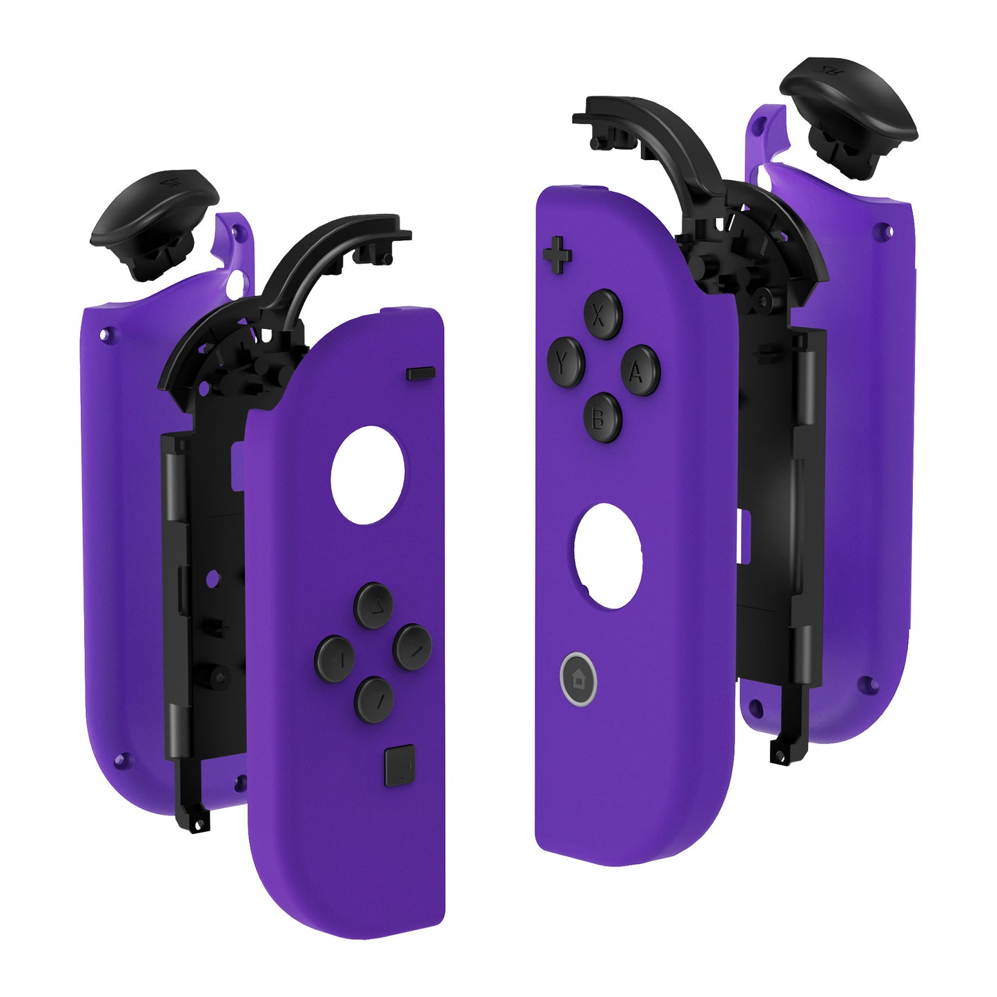 eXtremeRate Replacement Full Set Shell Case with Buttons for Joycon of NS Switch - Purple