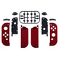 eXtremeRate Replacement Full Set Shell Case with Buttons for Joycon of NS Switch - Scarlet Red