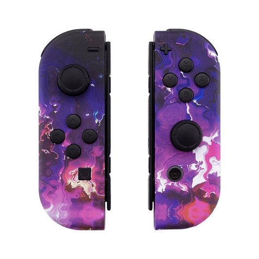 eXtremeRate Replacement Full Set Shell Case with Buttons for Joycon of NS Switch - Surreal Lava