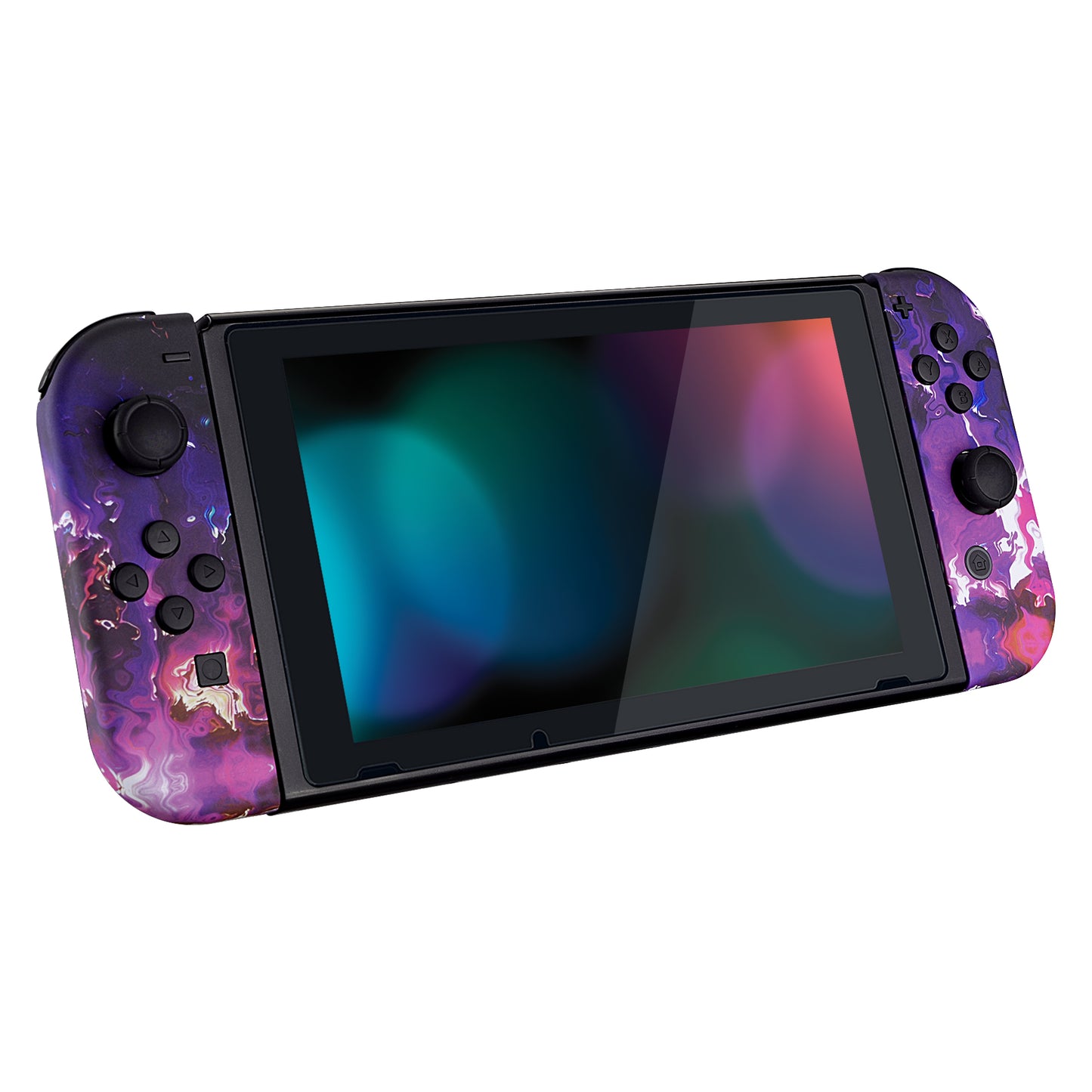 eXtremeRate Replacement Full Set Shell Case with Buttons for Joycon of NS Switch - Surreal Lava