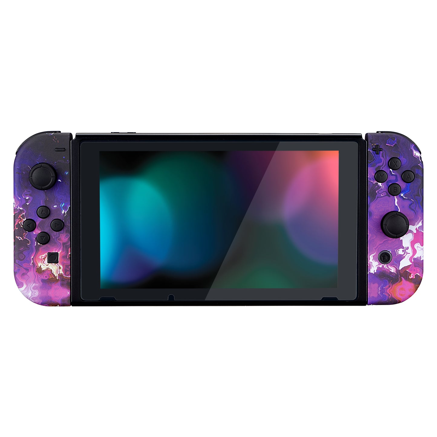 eXtremeRate Replacement Full Set Shell Case with Buttons for Joycon of NS Switch - Surreal Lava