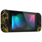 eXtremeRate Replacement Full Set Shell Case with Buttons for Joycon of NS Switch - The Great GOLDEN Wave Off Kanagawa - Black