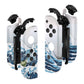 eXtremeRate Replacement Full Set Shell Case with Buttons for Joycon of NS Switch - The Great Wave Patterned