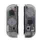 eXtremeRate Replacement Full Set Shell Case with Buttons for Joycon of NS Switch - Transparent Clear