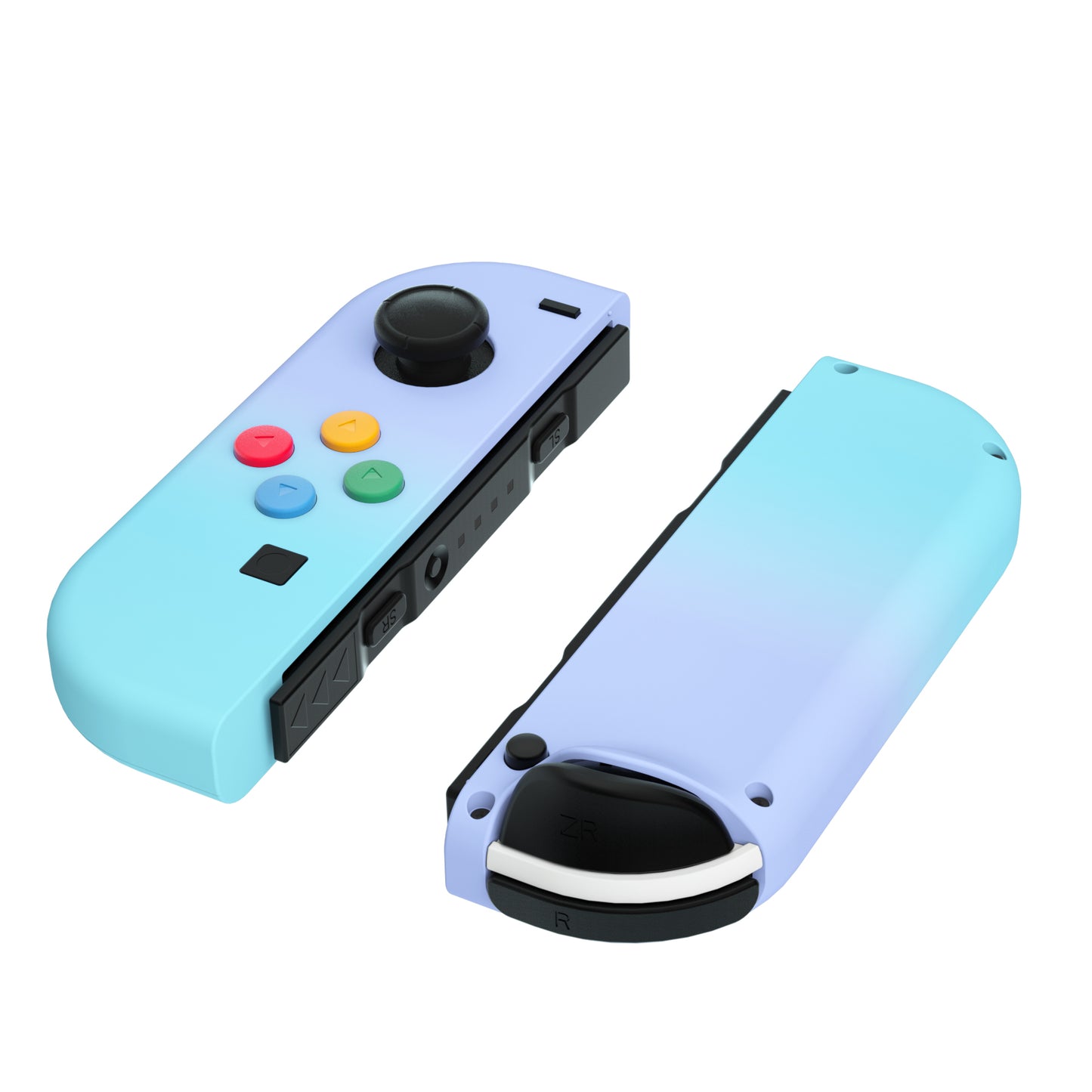 eXtremeRate Replacement Full Set Shell Case with Buttons for Joycon of NS Switch - Violet Blue