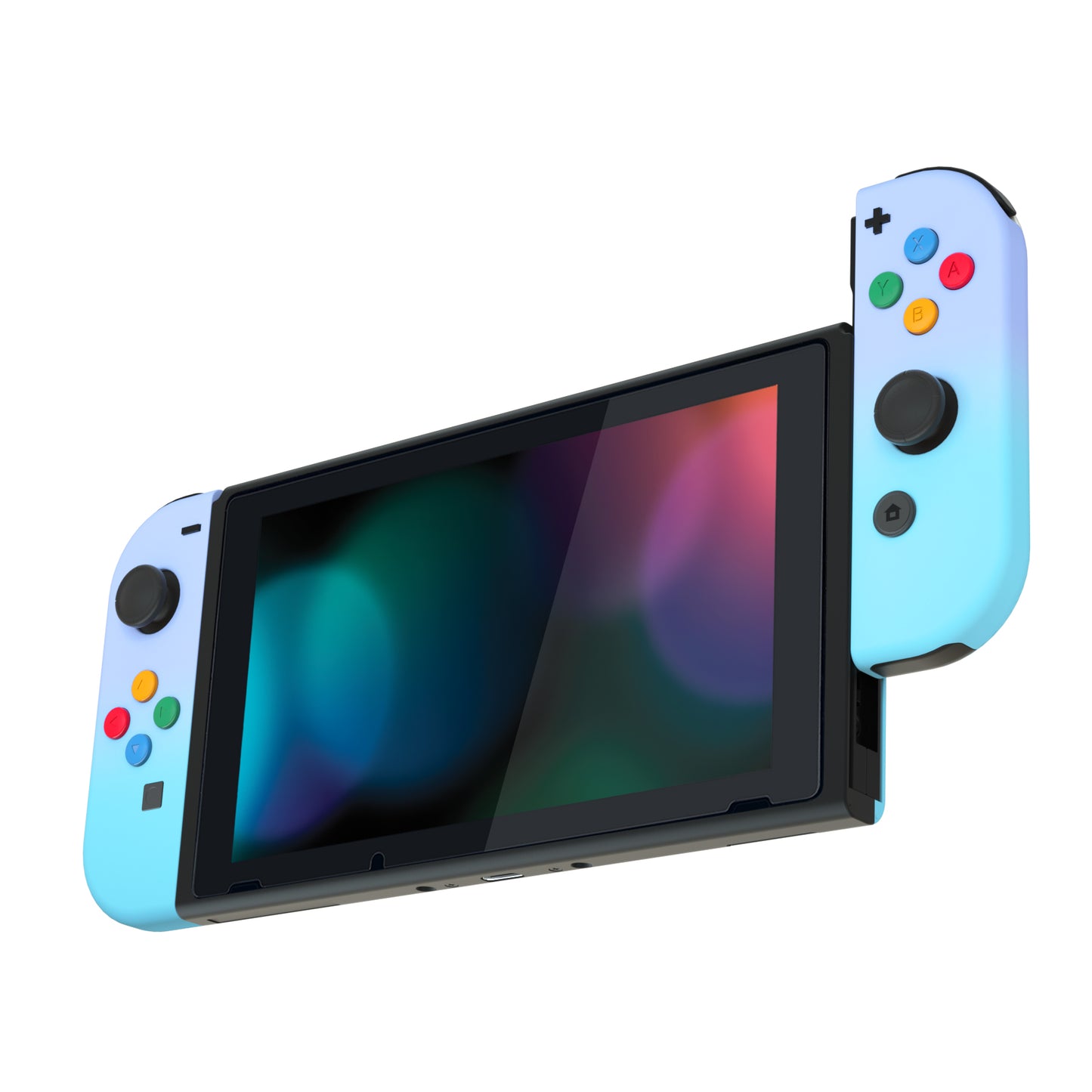 eXtremeRate Replacement Full Set Shell Case with Buttons for Joycon of NS Switch - Violet Blue