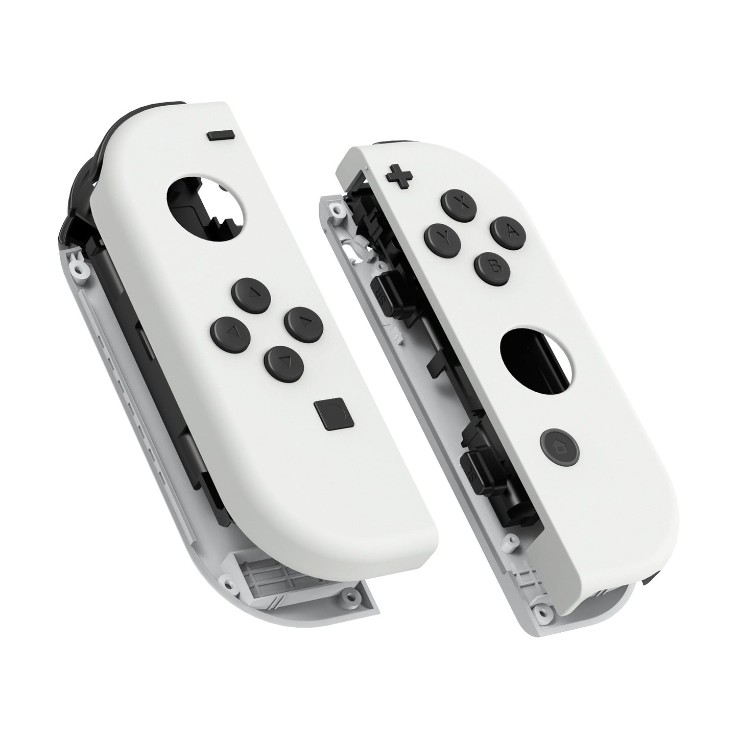 eXtremeRate Replacement Full Set Shell Case with Buttons for Joycon of NS Switch - White