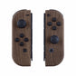 eXtremeRate Replacement Full Set Shell Case with Buttons for Joycon of NS Switch - Wood Grain