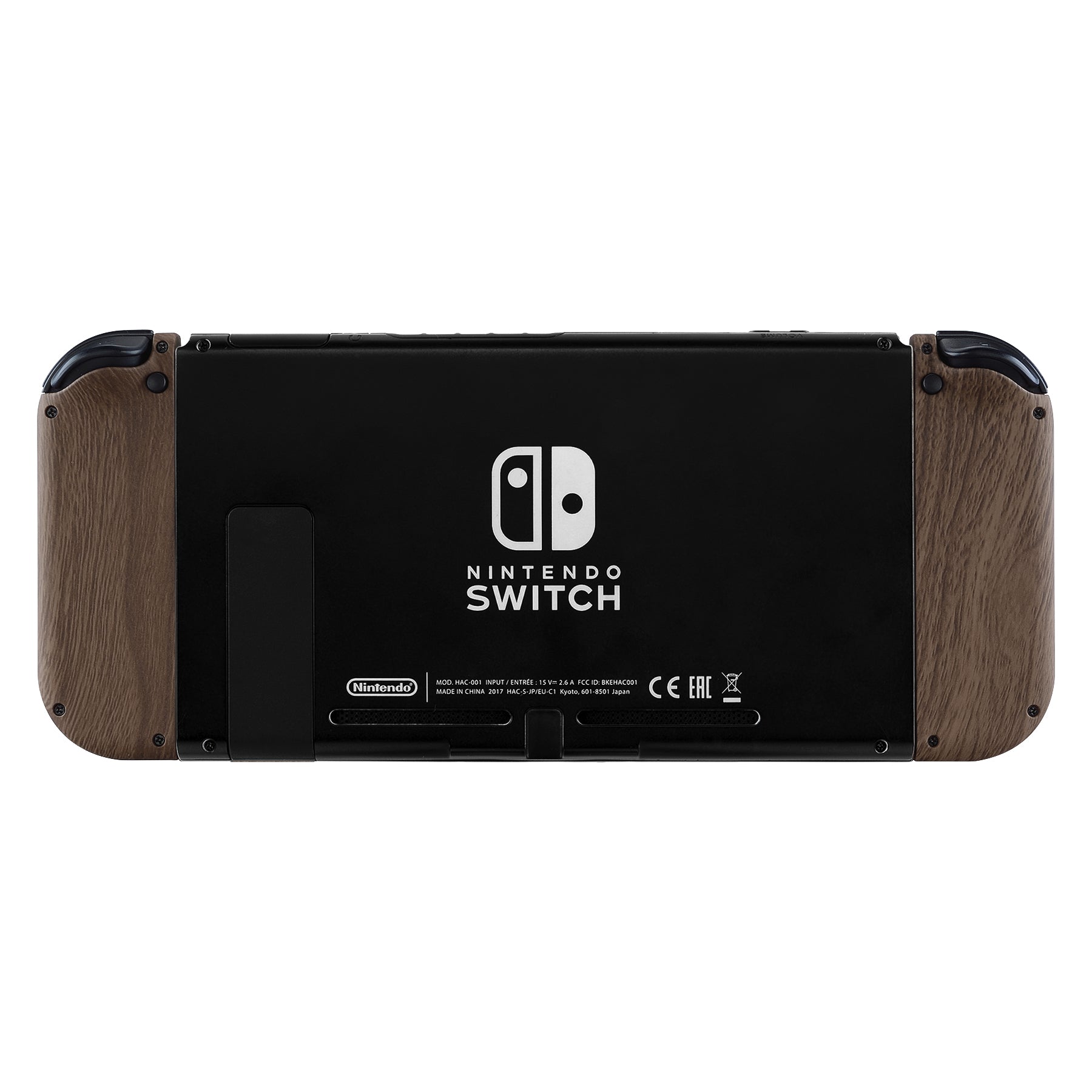 eXtremeRate Replacement Full Set Shell Case with Buttons for Joycon of NS  Switch - Wood Grain