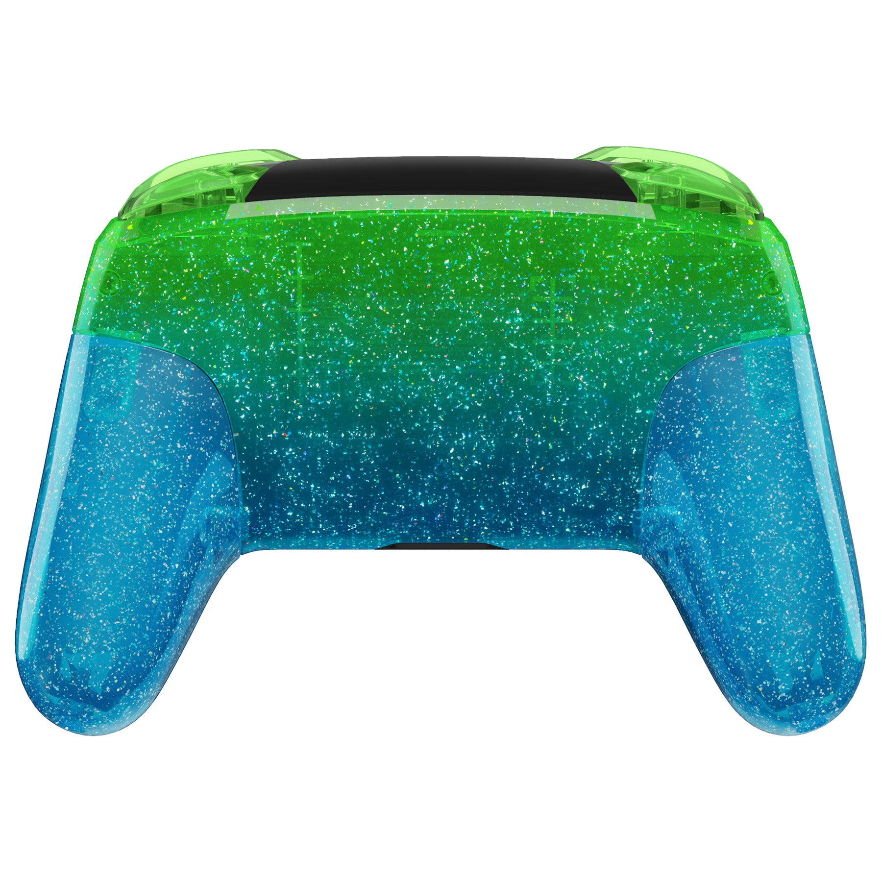 eXtremeRate Glitter Gradient Translucent Green Blue Faceplate Backplate ...