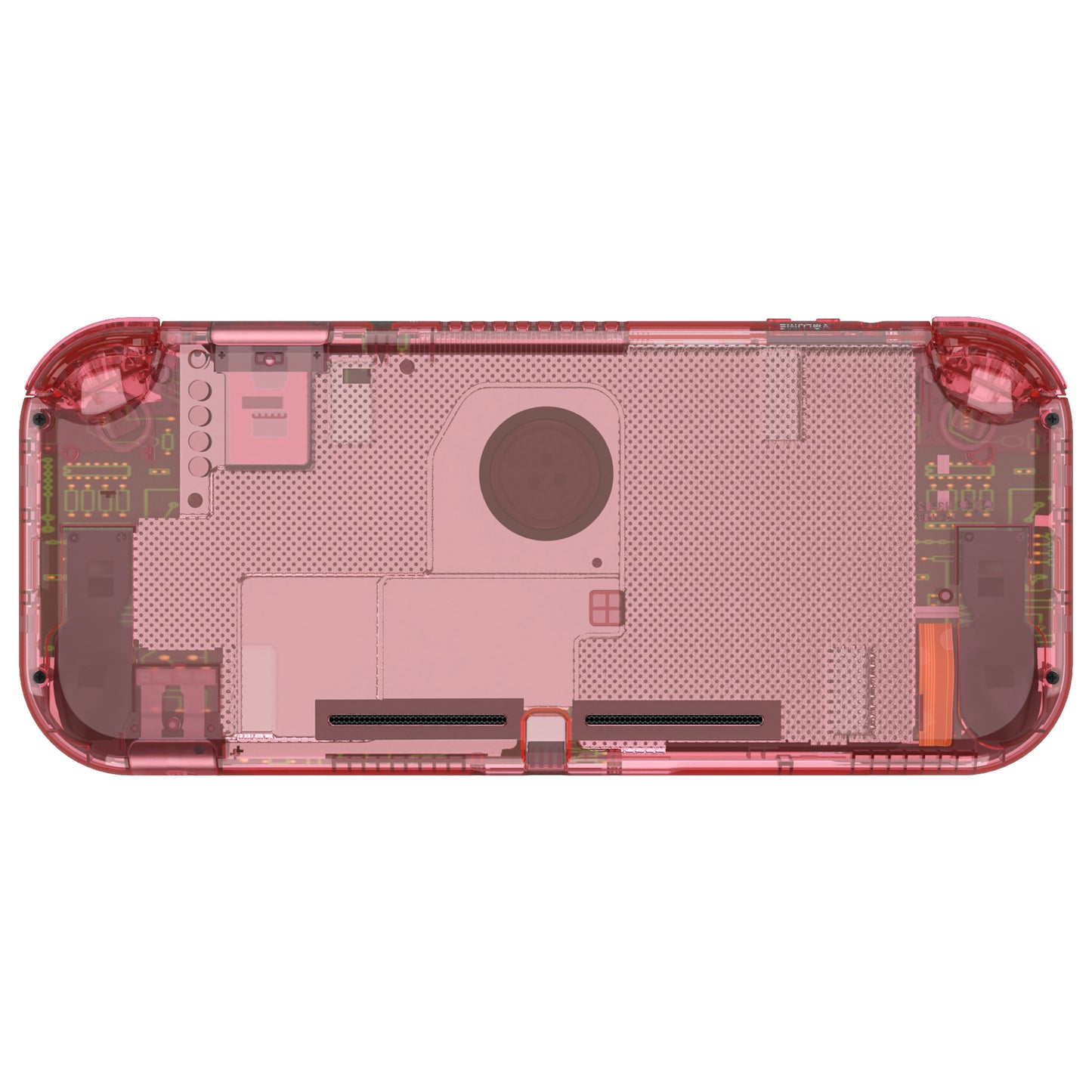 eXtremeRate Replacement Full Set Shells with Button Kit & Screen Protector for Nintendo Switch Lite - Crystal Cherry Pink