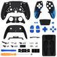 eXtremeRate Replacement Full Set Shells with Buttons Compatible with PS5 Edge Controller - Blue Flame