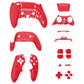 eXtremeRate Replacement Full Set Shells with Buttons Compatible with PS5 Edge Controller - Clear Red