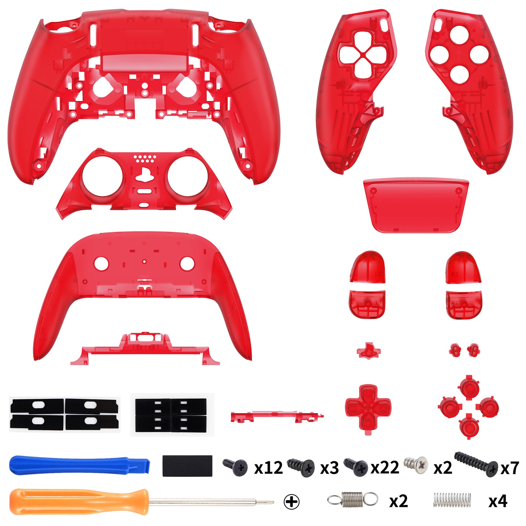eXtremeRate Replacement Full Set Shells with Buttons Compatible with P ...