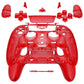 eXtremeRate Replacement Full Set Shells with Buttons Compatible with PS5 Edge Controller - Clear Red